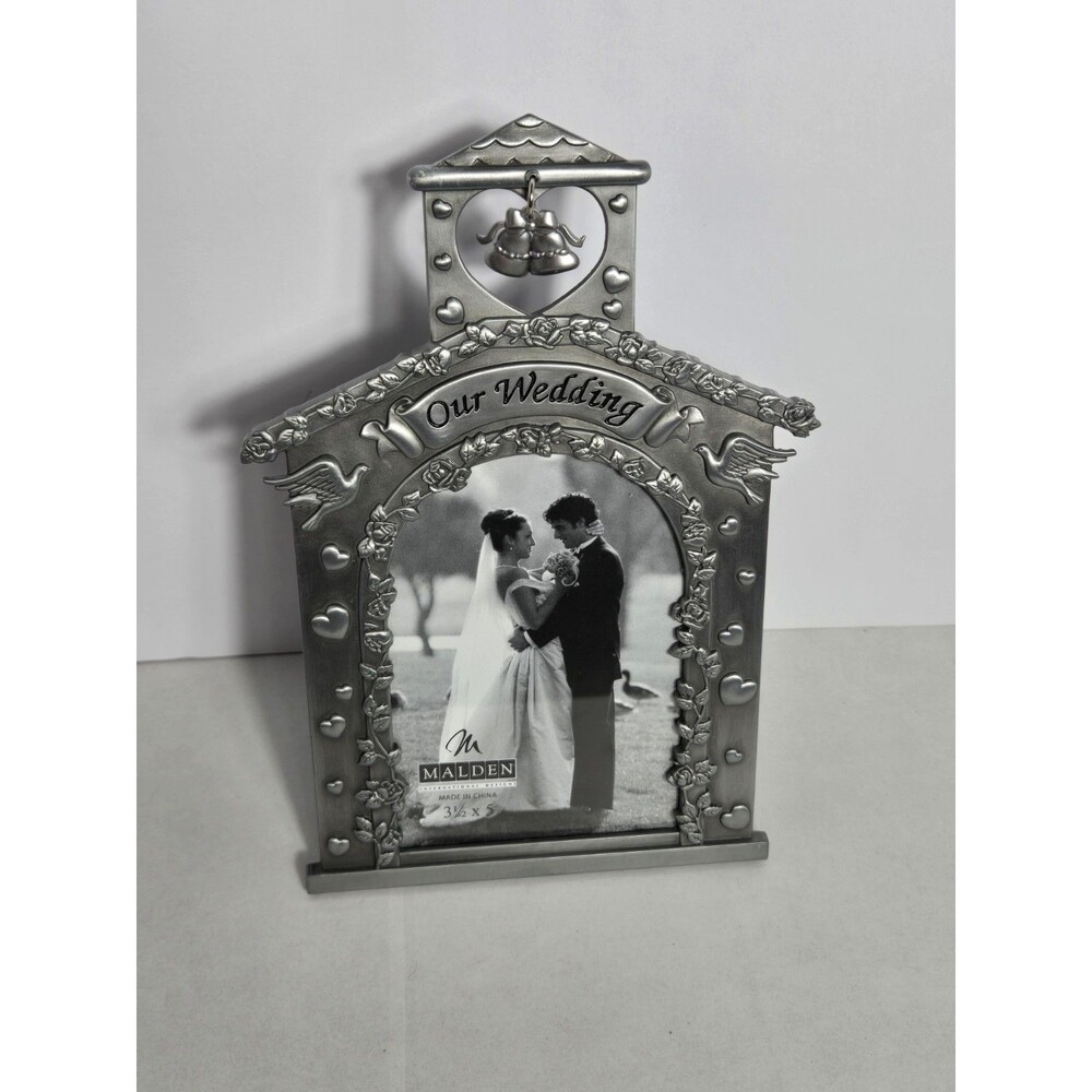 Malden OUR WEDDING Picture Frame / 3 1/2" x 5"  / NEW